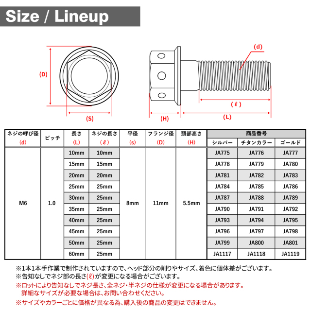 64チタンピトン 陽極酸化 長さ40cm 直径Φ16mm ローレット部分 長