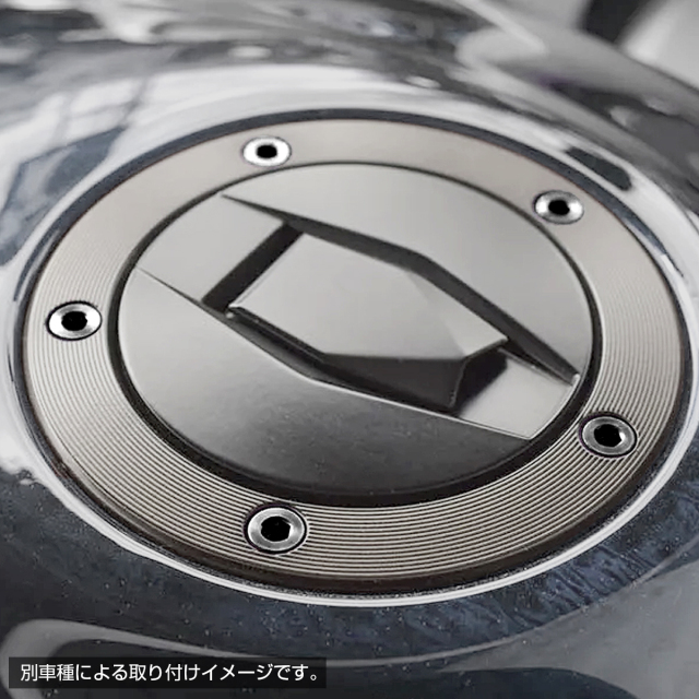 64チタン タンクキャップボルト ヤマハ 7穴用 ブラック 7本セット