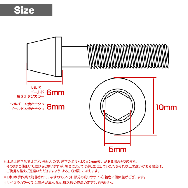 モンキー125 JB02 エンジンカバー クランクケースカバー ボルト