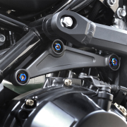 Z900RS 64チタン リアエンジンマウント用 ボルトセット シルバー