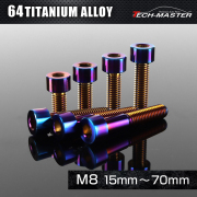 チタンボルト ヘキサゴン フランジ付き トルクスヘッド M8×16mm～90mm