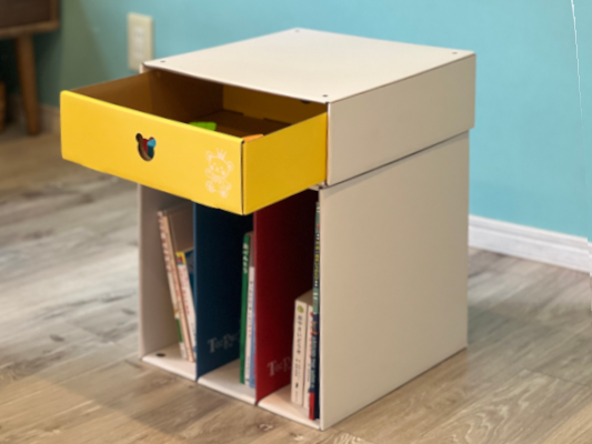 1個引き出し収納ケース＆本棚セット