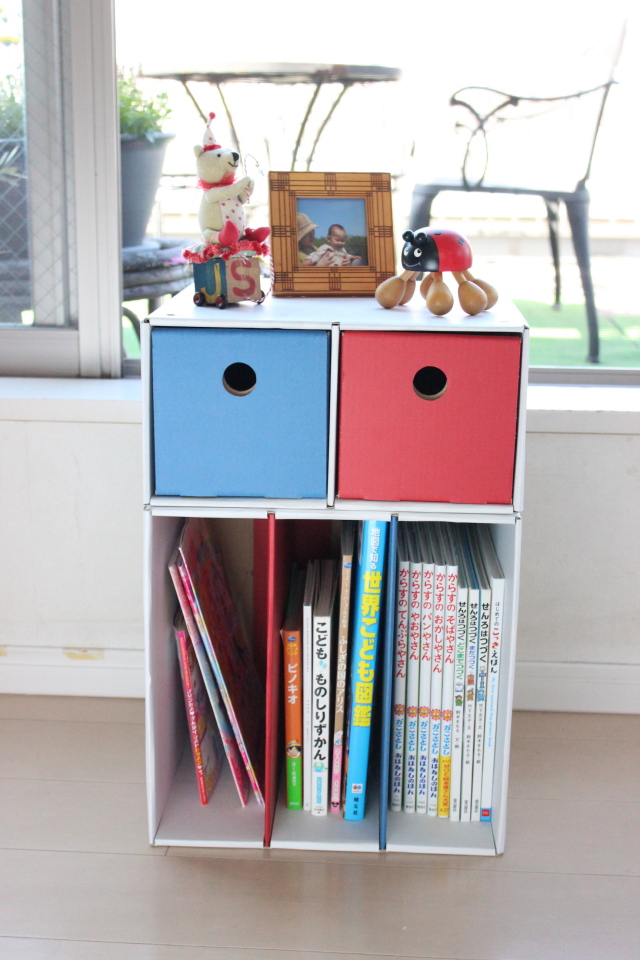 2個引き出し・本棚セット