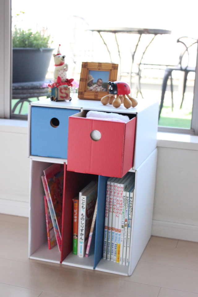 2個引き出し・本棚セット