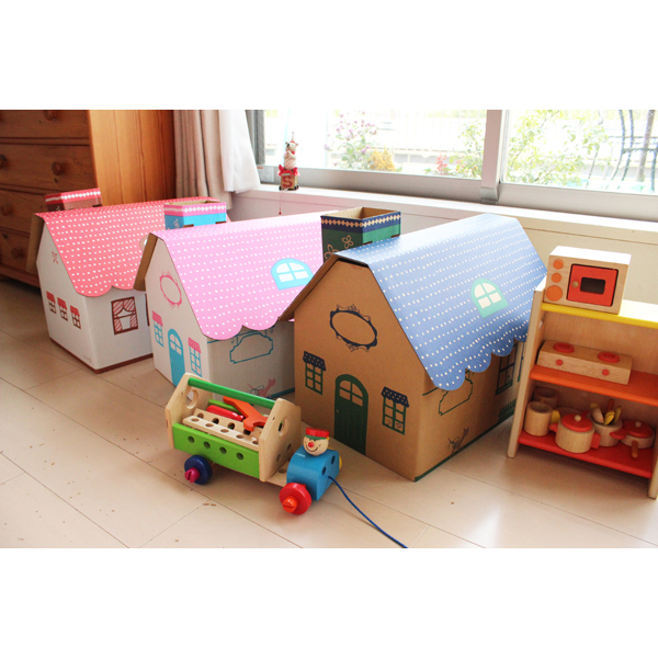 家の形の物入れ 収納BOX 家の形の物入れ 収納BOX