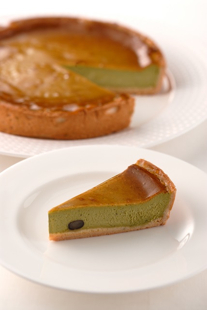 チーズケーキ　伊勢茶　　（7号・21cm）冷凍【木箱入り】
