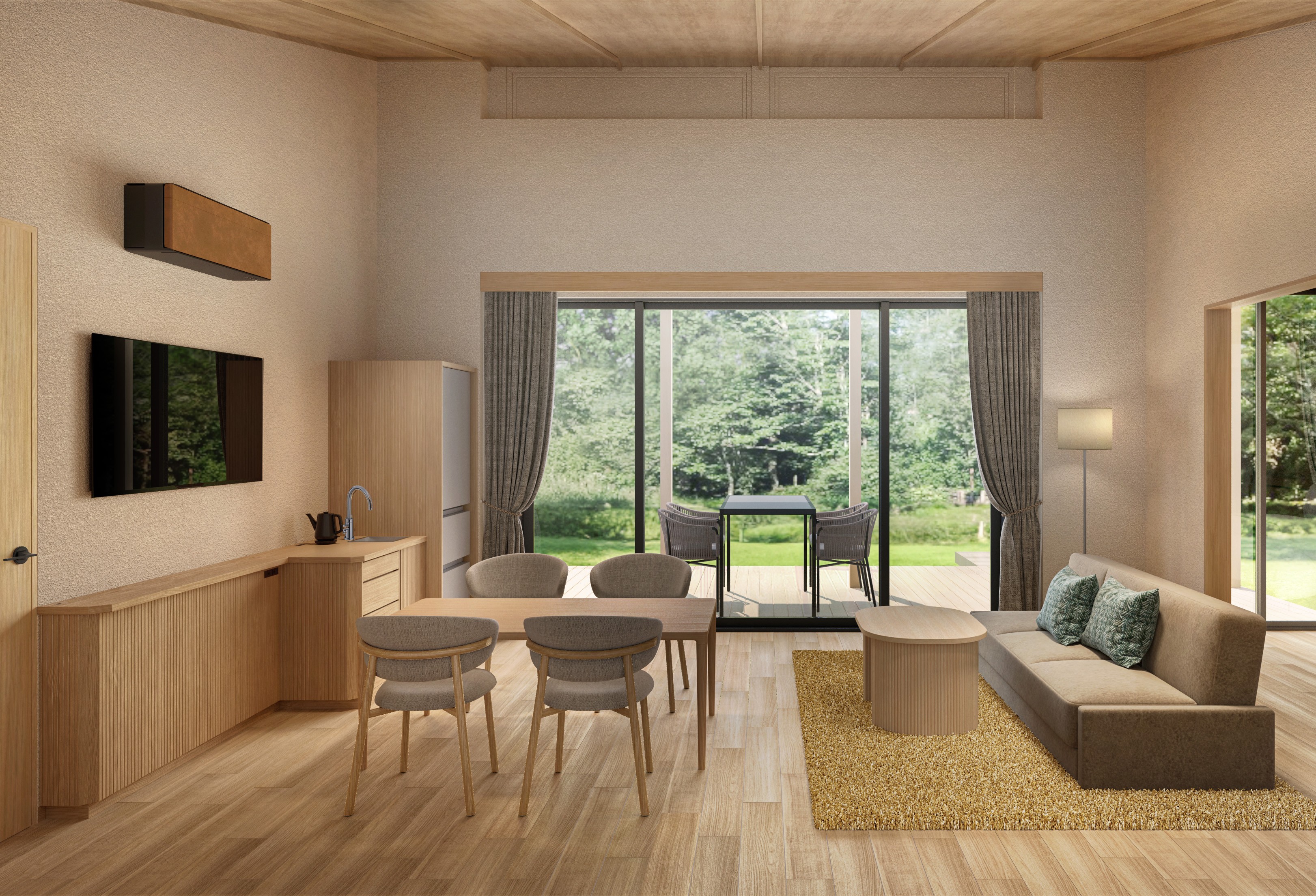 【NEMU RESORT】　　　　　　　　　　　　　　　　　　　　　　　★2026年4月18日リニューアルオープン★　フォレストヴィラ 　ペア宿泊券(1泊朝食付)