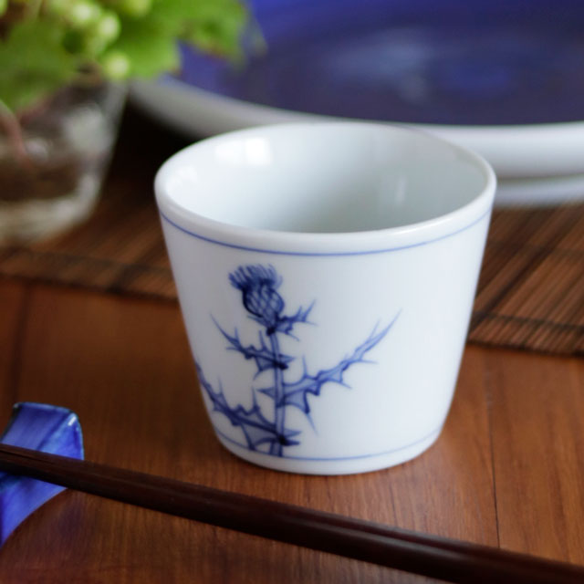 砥部焼の和食器 梅山窯のそばちょこ【砥部工房 からくさ】