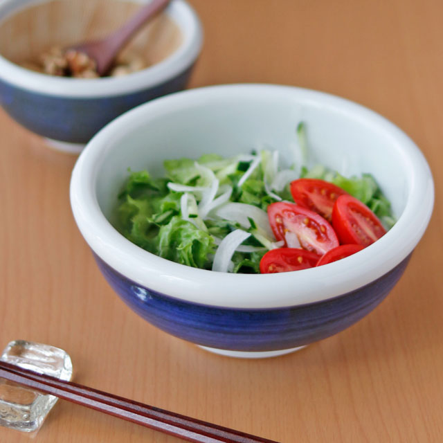 砥部焼の和食器 梅山窯の中鉢 【砥部工房 からくさ】