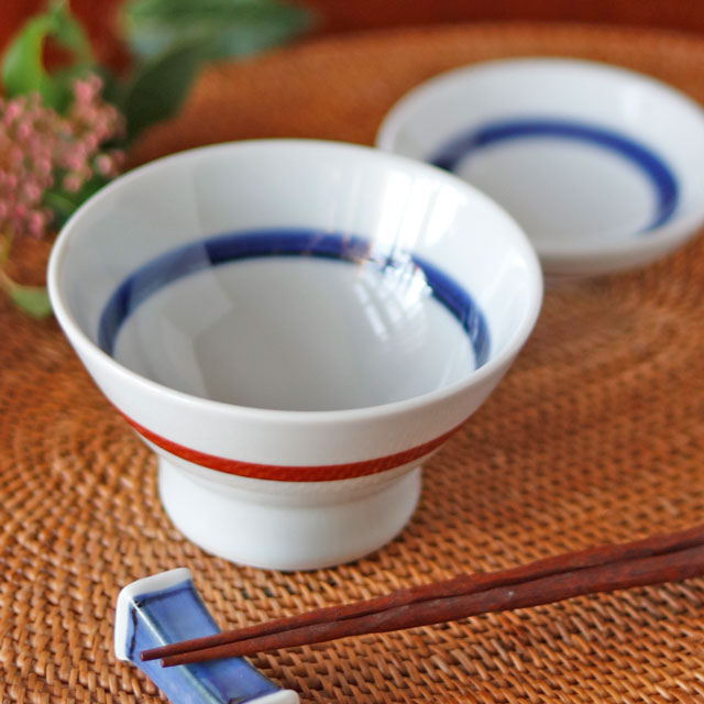 和食器・砥部焼　梅山窯の茶碗