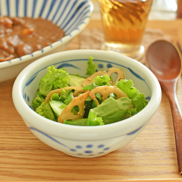 和食器・砥部焼　梅山窯の中鉢