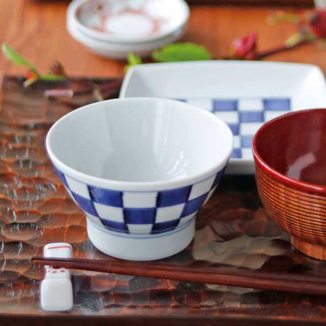 和食器・砥部焼　梅山窯の茶碗