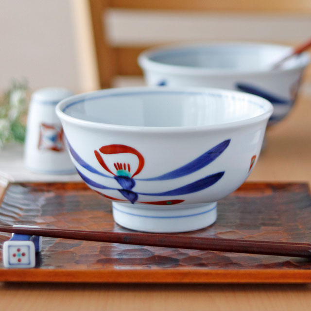 砥部焼の和食器 梅山窯の丼鉢【砥部工房 からくさ】