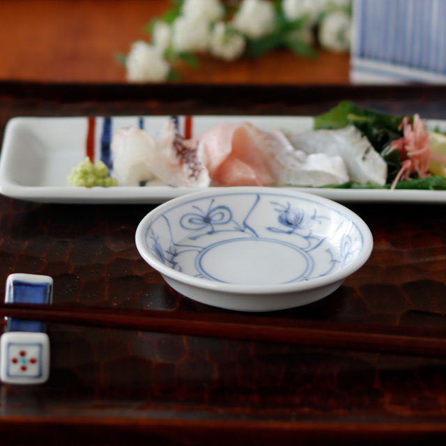 和食器・砥部焼　梅山窯の小皿