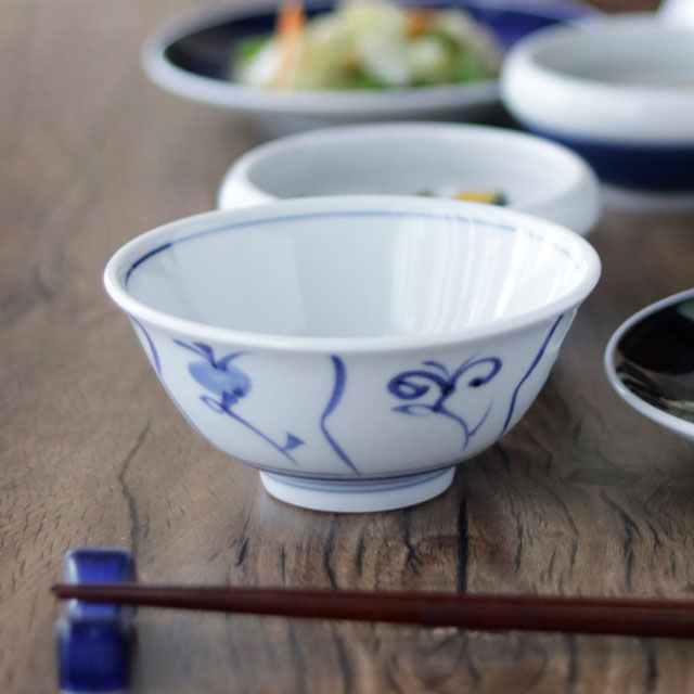 砥部焼の和食器 梅山窯の茶碗【砥部工房 からくさ】