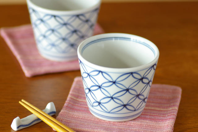 和食器・砥部焼　宝つなぎのそばちょこ