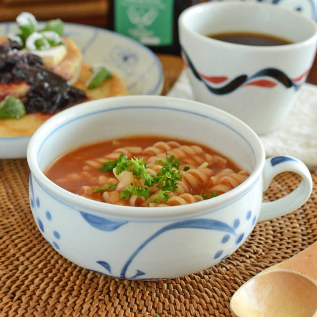 【新品】【6客セット】両耳スープカップ｜梅山窯、砥部焼 新品】【6客セット】両耳スープカップ｜梅山窯、砥部焼