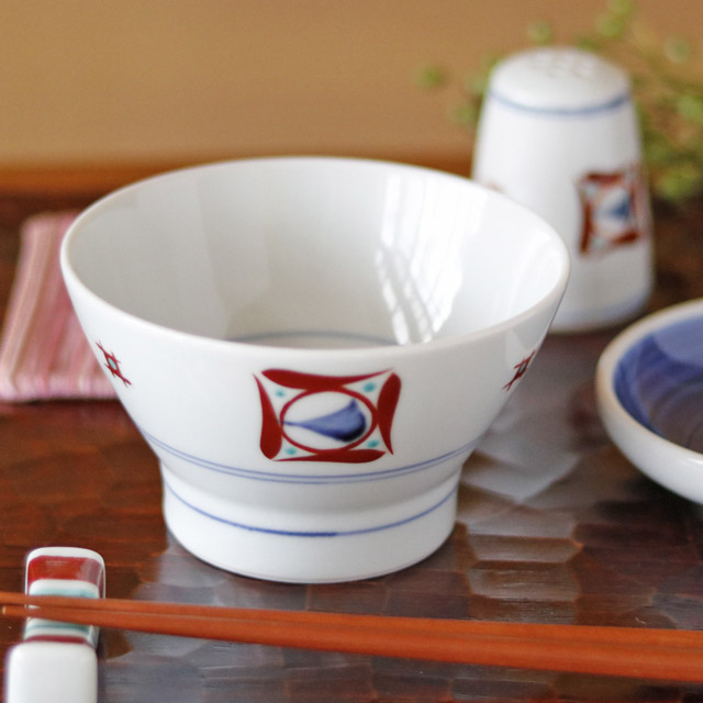 和食器・砥部焼　梅山窯の茶碗(大)