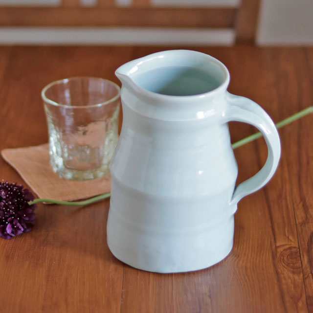 【砥部焼 池本窯】白磁の水差し