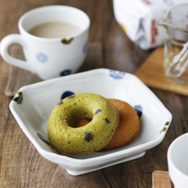 砥部焼の和食器 イロリ工房の角鉢 【砥部工房 からくさ】