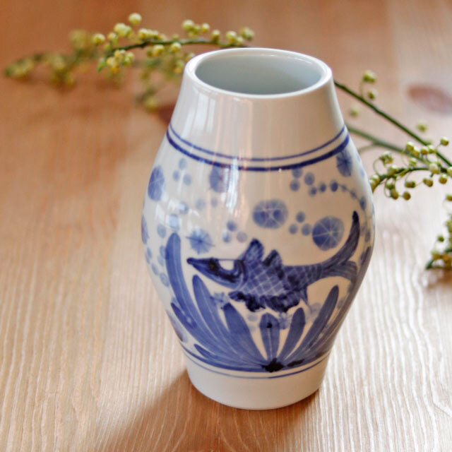 和食器・砥部焼　梅山窯の花器