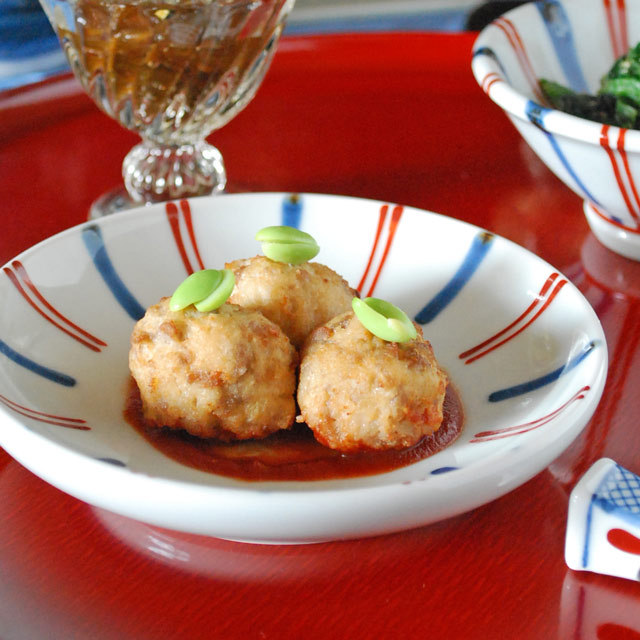 和食器・砥部焼 ごす赤線の取皿