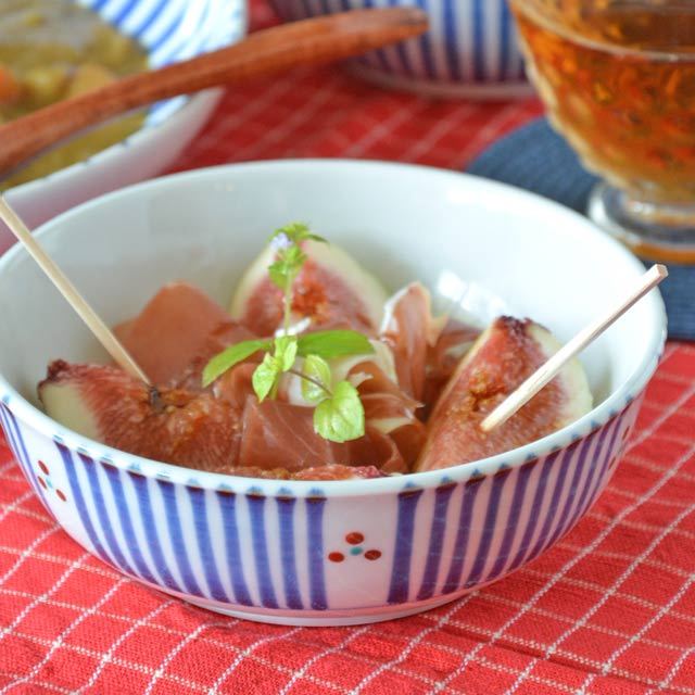 和食器・砥部焼　とくさみつ紋の多用鉢（4.7寸）