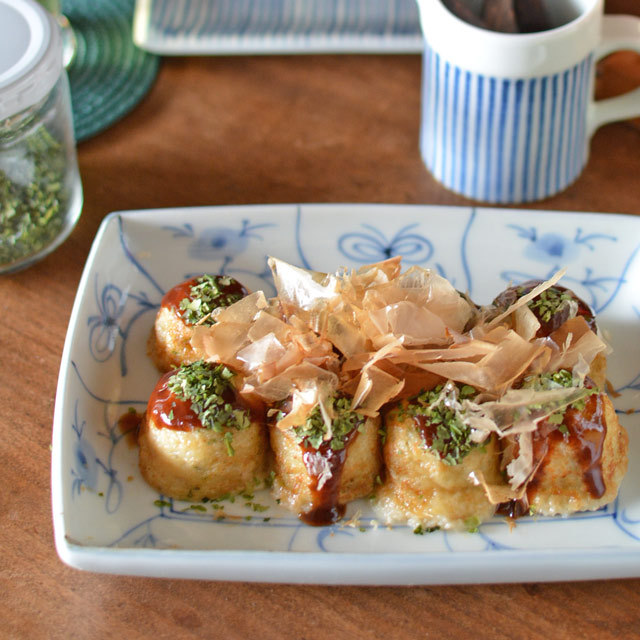 和食器・砥部焼　なずなの角皿(5.5寸)