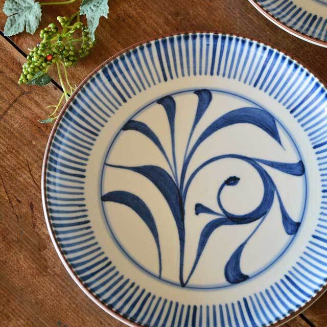 和食器・砥部焼　梅山窯の大皿