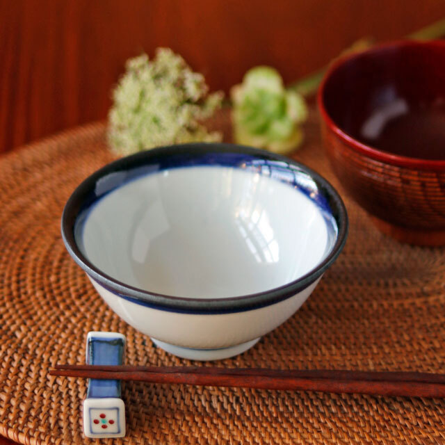 和食器・砥部焼　梅山窯の茶碗