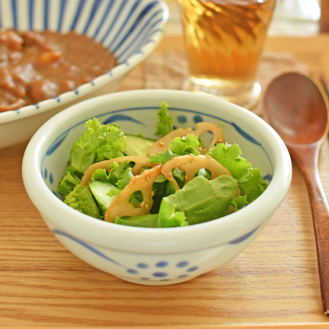 和食器・砥部焼　梅山窯の中鉢