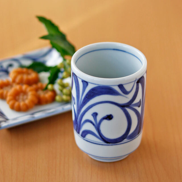 和食器・砥部焼　梅山窯の湯呑