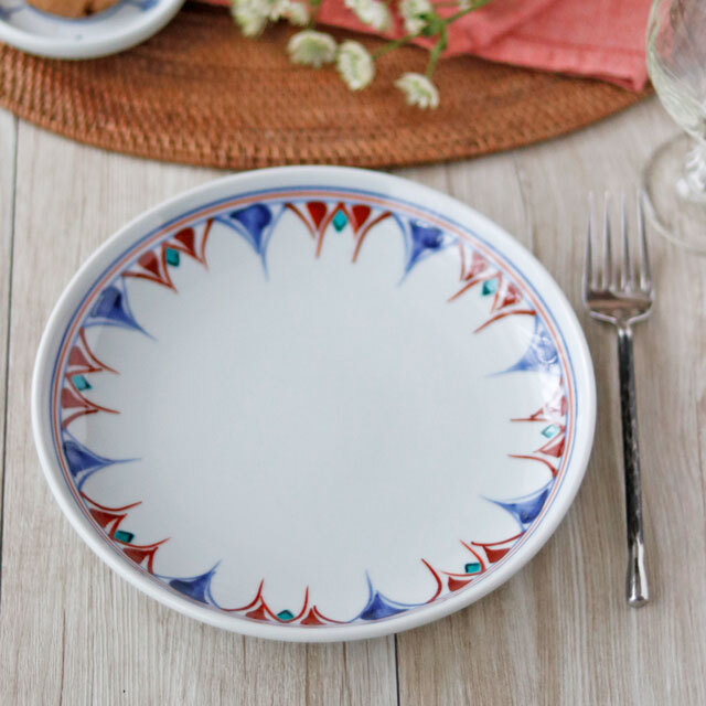 和食器・砥部焼　梅山窯の丸皿