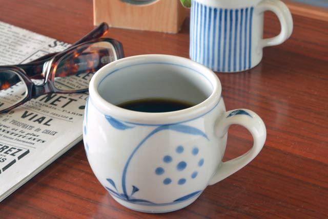 和食器・砥部焼　太陽柄の丸ミクルカップ