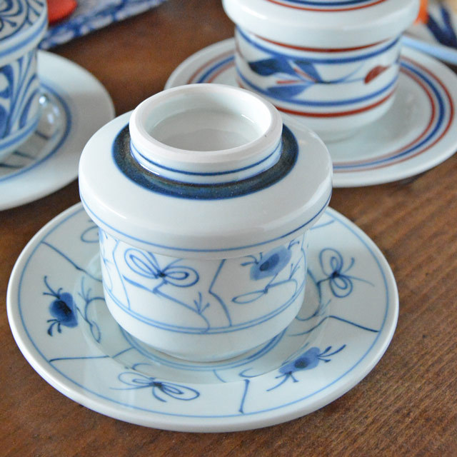 和食器・砥部焼　なずなの茶碗蒸し
