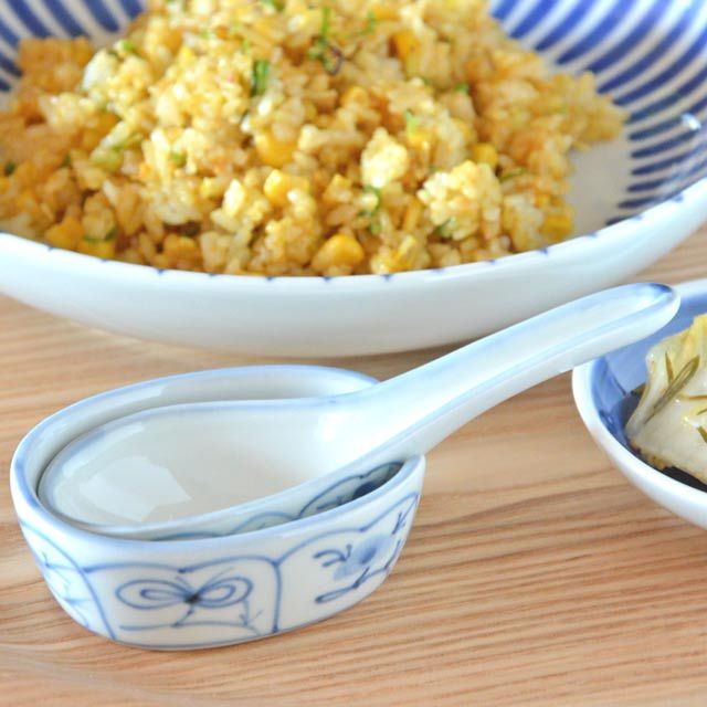和食器・砥部焼　なずなのちりれんげ