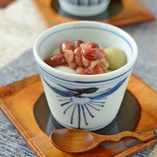 和食器・砥部焼　ごす花のそばちょこ