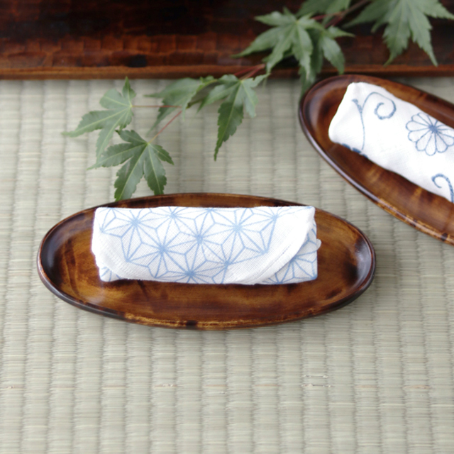 【香川漆器】すり漆塗のおしぼり置き