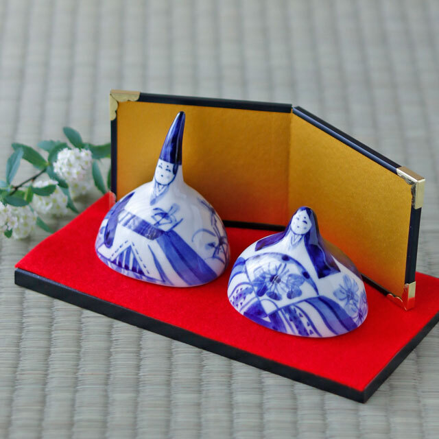 和食器・砥部焼　きよし窯の雛人形