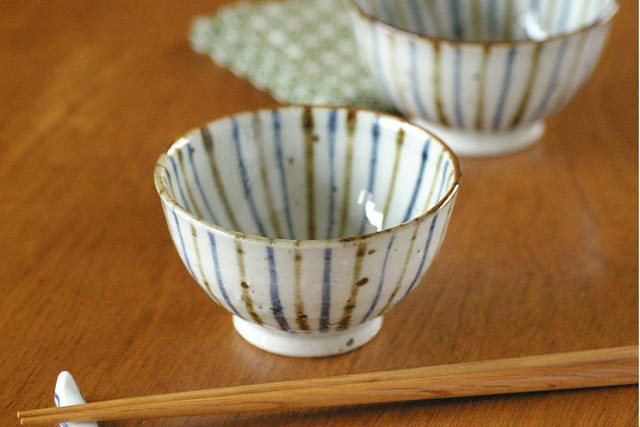 【砥部焼 森陶房】麦わらの茶碗(小)