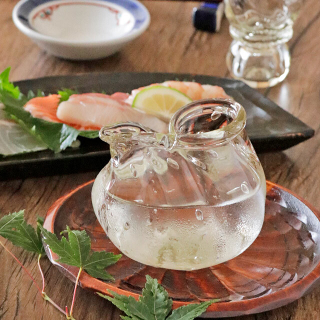 【吹きガラス　村上恭一】片口とっくり