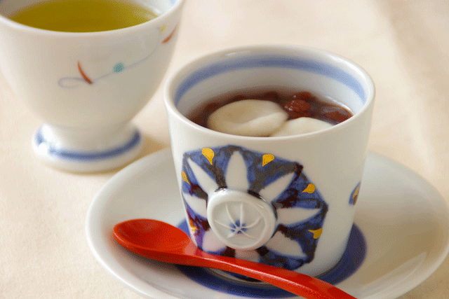 【砥部焼 西岡工房】印花文コーヒーカップ（ゴスペン）