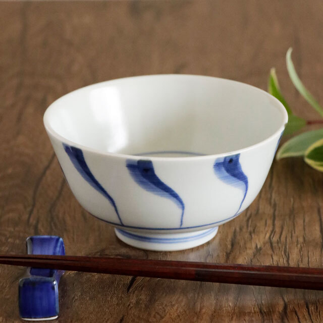【砥部焼 中田窯】よろけの茶碗