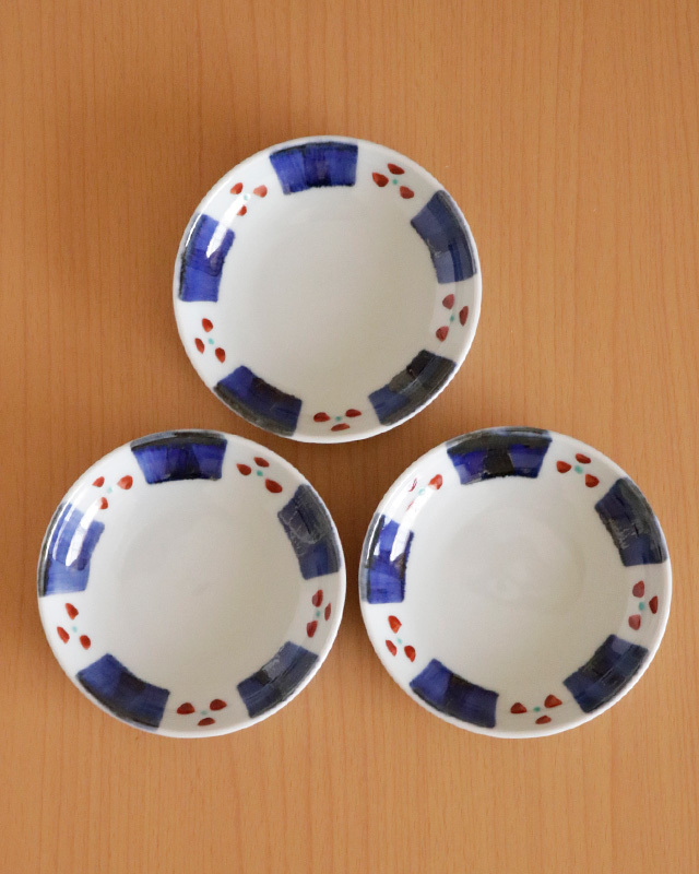 砥部焼の和食器 千山窯の小皿 【砥部工房 からくさ】
