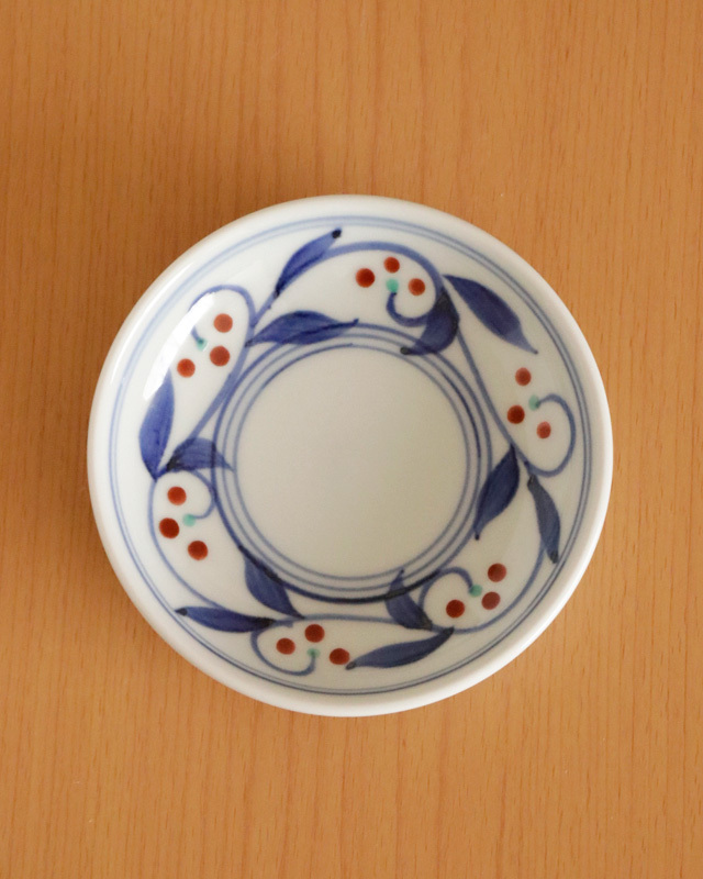 砥部焼の和食器 千山窯の小皿 【砥部工房 からくさ】