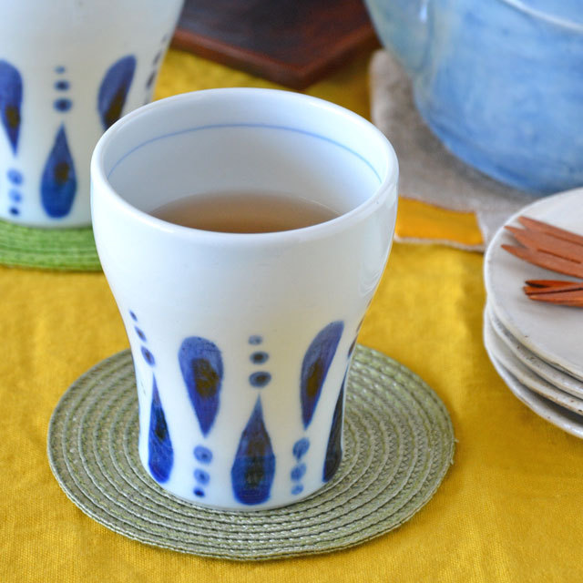 和食器・砥部焼　あまつぶのフリーカップ