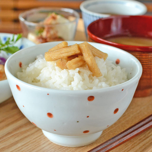 【砥部焼 陶房遊】レッドプラネットの茶碗(大)　白磁タイプ