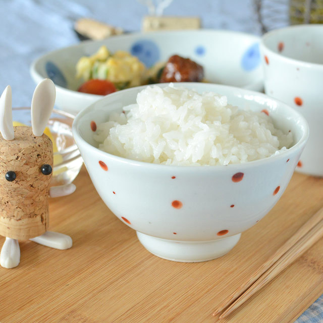 和食器・砥部焼　レッドプラネットの子供茶碗