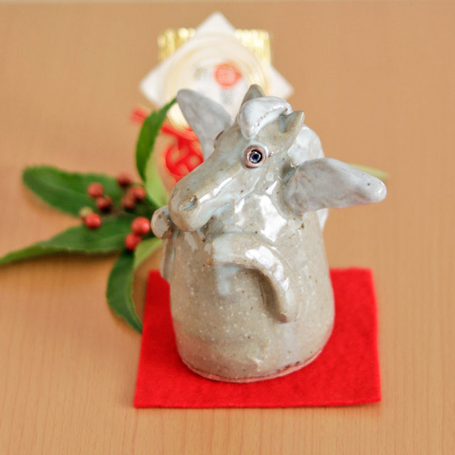 【陶工房 Sato】干支 午(ユニコーン)