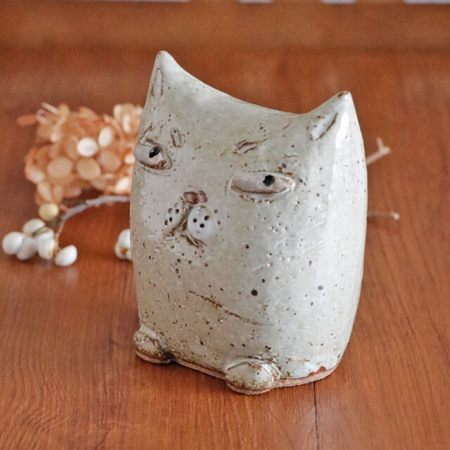 【陶工房 Sato】ふきげんな猫 A